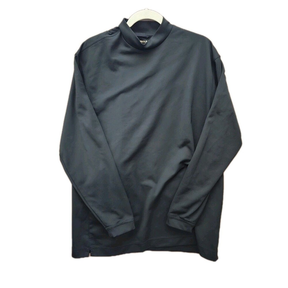 NikeGolf FitDry Mens Large Black Sweatshirt Pullover Long Sleeve